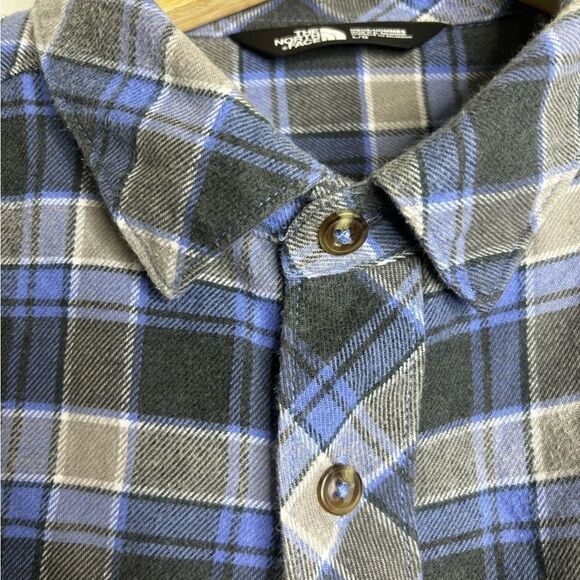 The north face long sleeve button down shirt men’s size large blue - Picture 3 of 7